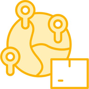 Modern bir simgenin vektör illüstrasyonu