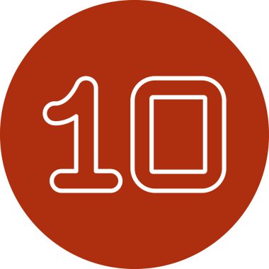 Kırmızı daire simgesinin vektör illüstrasyonu