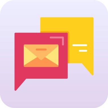 İleti vektörü simgesi modern basit vektör illüstrasyonu