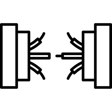 Spor aletleri simgesi, basit stil