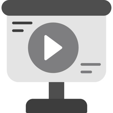 video player simgesi. vektör çizim