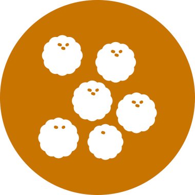 Beyaz arka planda şirin bir tavuk. vektör illüstrasyonu