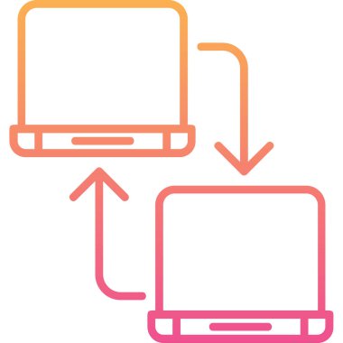 Bilgisayar. Web simgesi basit illüstrasyon