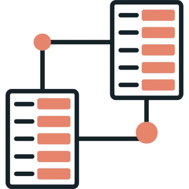 sunucu simgesi, vektör illüstrasyonu basit tasarım