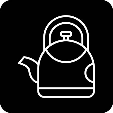 Kettle simgesinin vektör illüstrasyonu