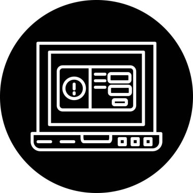 Dizüstü bilgisayar ve mobil uygulamanın vektör simgesi