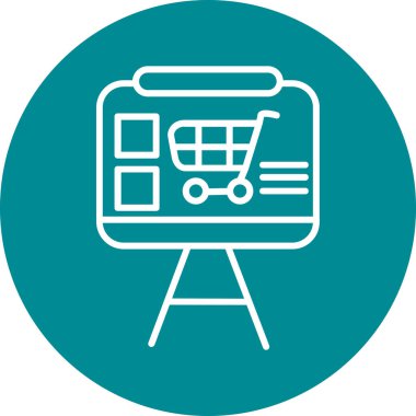 Çevrimiçi alışverişin vektör illüstrasyonu