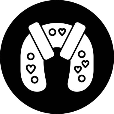 Kalp. Web simgesi basit illüstrasyon