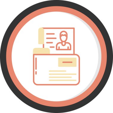 Belge. Web simgesi basit illüstrasyon