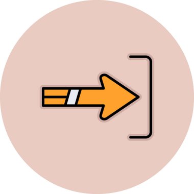 ok simgesinin vektör illüstrasyonu