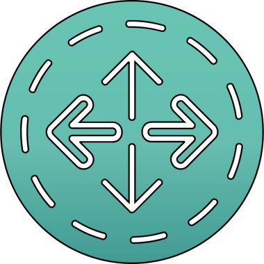 Bir çember simgesinin gösterimi