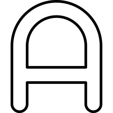 Otelde. Web simgesi basit illüstrasyon