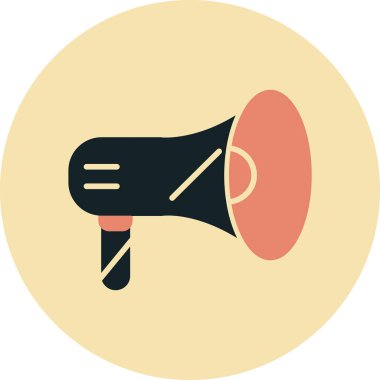 megafon simgesi vektör çizim grafiği