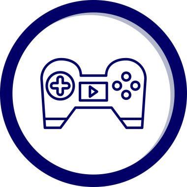 Joystick simgesi, vektör illüstrasyonu