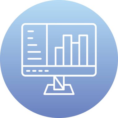 grafik simgesinin vektör illüstrasyonu
