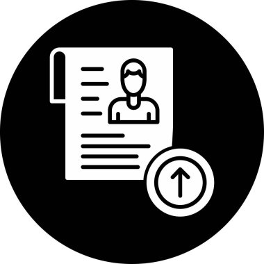 Bir belge simgesinin vektör illüstrasyonu