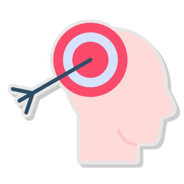 hedef simge vektör illüstrasyonu