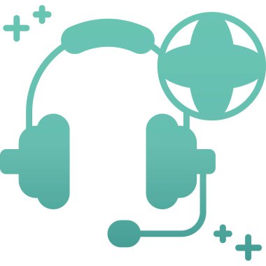 çağrı merkezi simgesi, vektör illüstrasyonu