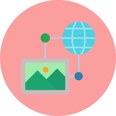 seo modern simgesinin vektör illüstrasyonu