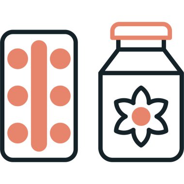 İlaç hapları. Basit resimleme