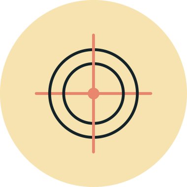 Hedef. Web simgesi basit illüstrasyon