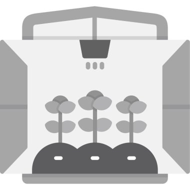 bahçe simgesinde bitki, basit biçim