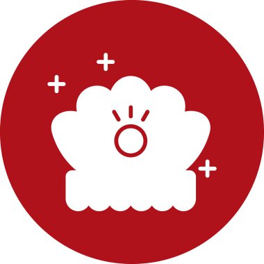 Bir bulut simgesinin vektör illüstrasyonu