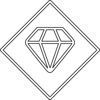Elmas mücevher simgesi, taslak biçimi