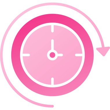 Saat. Web simgesi basit illüstrasyon