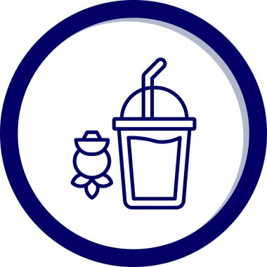 Gıda simgesinin basit vektör illüstrasyonu