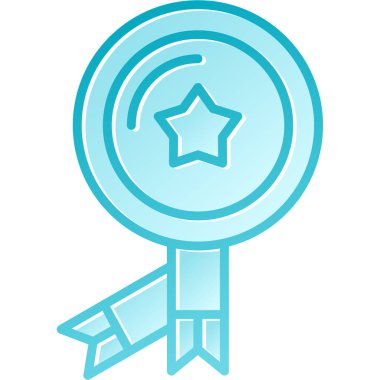 Madalya ödüllü vektör illüstrasyonu