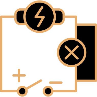 Moda Biçimli Batarya Simgesi İzole Arkaplan