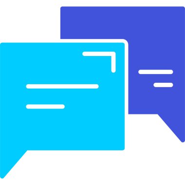 Sohbet simgesi vektör illüstrasyonu