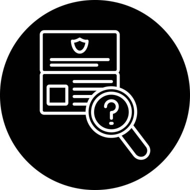 büyüteç simgesi, basit tasarım