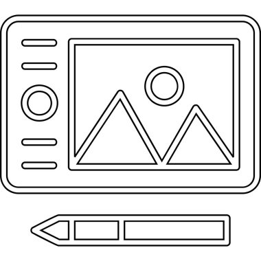 Video oyunu konsolu ana hatlı vektör çizimi