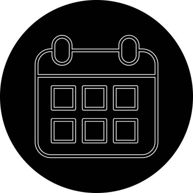 vektör Takvimi Simgesi illüstrasyonu