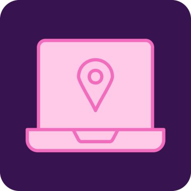 Harita iğnesi. Basit tasarım