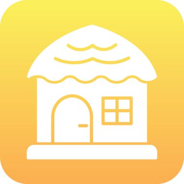 bina simgesi vektör çizimi tasarımı