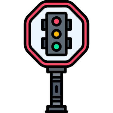 trafik ışığı vektör simgesi