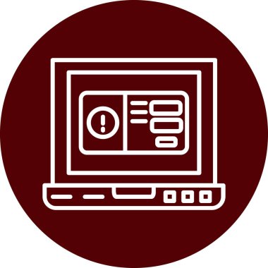 vektör dizüstü simgesi illüstrasyonu