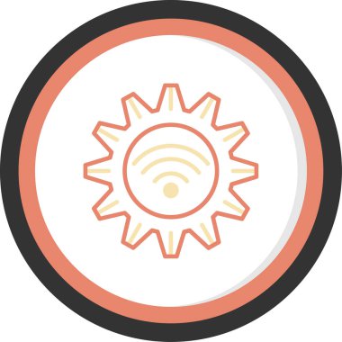 wifi düz vektör simgesi