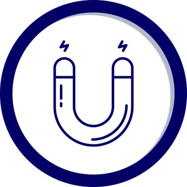 Mıknatıs Web simgesi basit illüstrasyon