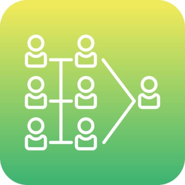 beyaz arkaplanda ağ bağlantısı simgesi yeşil vektörü