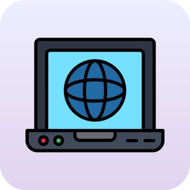 dünya küresel vektör illüstrasyonu