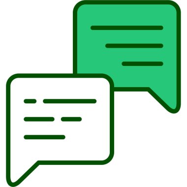 Sohbet simgesi vektör illüstrasyonu