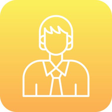 Beyaz üzerine işadamı vektör simgesi tasarımı