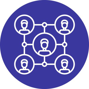 İş insanları simgesinin vektör illüstrasyonu