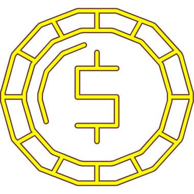 Bitcoin kripto para birimi simgesi vektör illüstrasyon taslağı