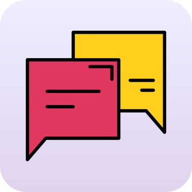 Sohbet simgesi, vektör illüstrasyon tasarımı