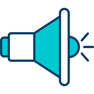 Megafon. İkonum. Basit tasarım